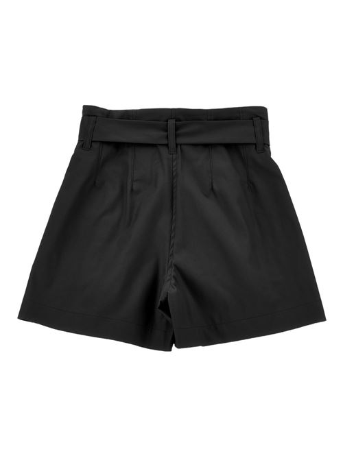 Shorts bambina Philosophy neri con cintura PHILOSOPHY KIDS | I1G40473010050
